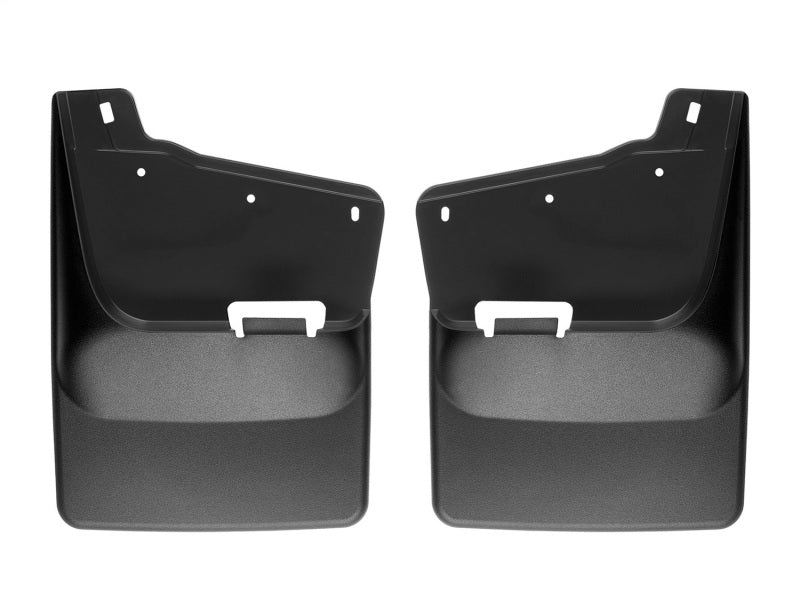WeatherTech 20-24 Chevrolet Silverado 2500HD/3500HD Rear No Drill Mudflaps - Black