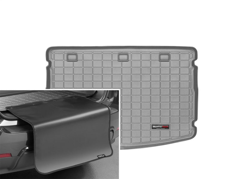 WeatherTech 12-17 Kia Rio 5-Door Hatchback Cargo Liner w/Bumper Protector - Grey