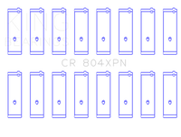 King Engine Bearings Ford 260ci 289ci 302 5.0L Windsor Performance Connecting Rod Bearing - Set of 8