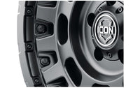 ICON Hammer Pro 17x8.5 / 6x5.5 / 0mm / 4.75in BS - Satin Black