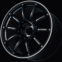Advan RZII 17x7.5 +38 4x100 Racing Gloss Black Wheel