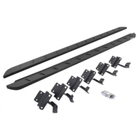 Go Rhino 15-22 Ford F-150 (17-22 Raptor) SC RB10 Slim Running Boards Kit (w/Brackets) - Tex. Blk