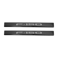 Putco 15-20 Ford F-150 - SuperCrew w/ F-150 Etchinng (4pcs) Black Platinum Door Sills