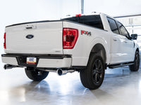 AWE Tuning 0FG 21+ Ford F150 Dual Split Rear Exhaust - 5in Chrome Silver Tips