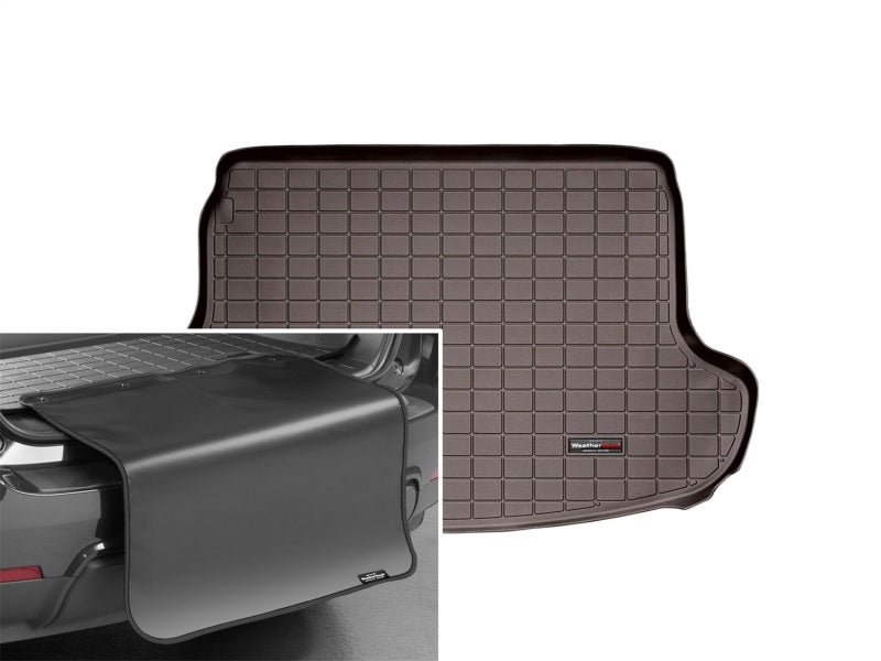 WeatherTech 2014+ Infiniti QX50 Cargo With Bumper Protector - Cocoa