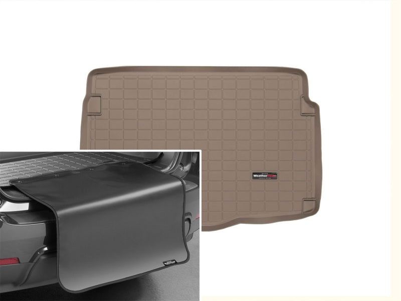 WeatherTech 13+ Hyundai Elantra GT Cargo Liners w/ Bumper Protector - Tan