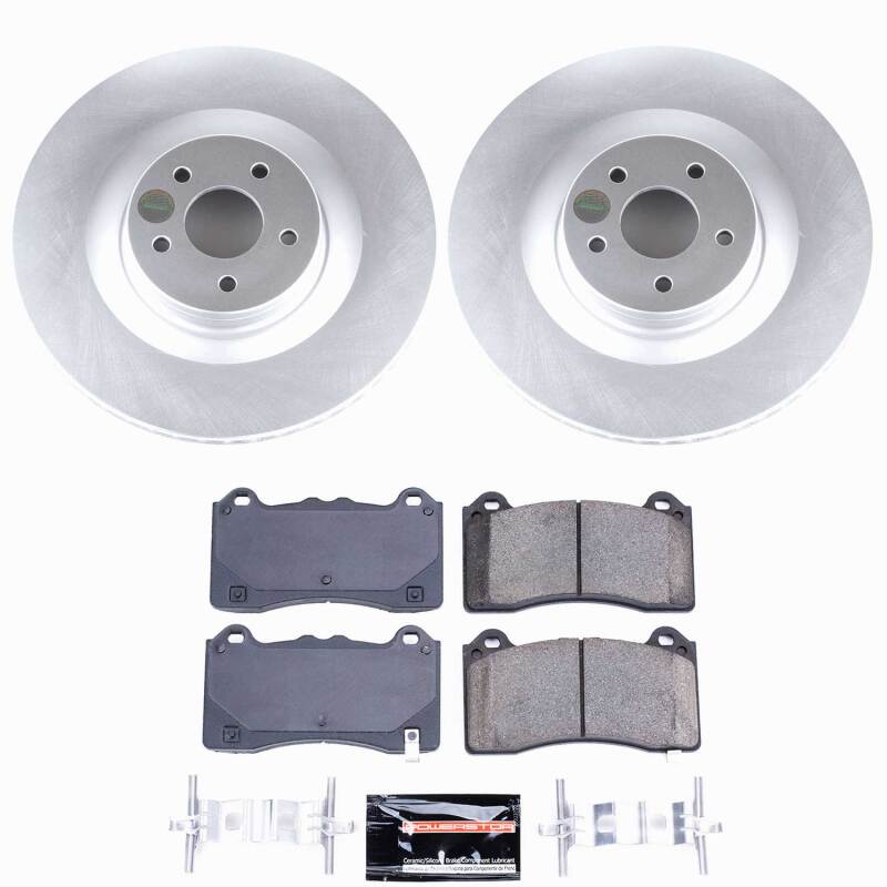 Power Stop 16-18 Ford Focus Front Z23 Coated Brake Kit