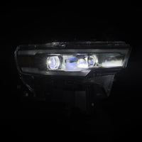 AlphaRex 25-26 Dodge Ram 1500 Luxx LED Proj Headlights -Black w/Activ Lit/ Seq Signal/Switchbk DRL