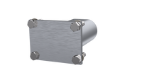 QTP 3in Weld-On QTEC Low Profile Connection Oval Tube Kit