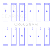King Engine Bearings Mitsubishi 181CI 3.0L 6G72 V6 / 152CI 2.5L 6G73 V6 (Size +0.25) Rod Bearing Set