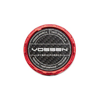 Vossen HF Carbon Billet Sport Cap 2.0 - Small (VHF) - Transparent Red - Twill Weave (Gloss)