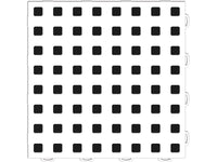 WeatherTech TechFloor - 3in X 12in Tiles(Left Loop) - White/Black **Order in Qtys of 10