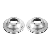 Power Stop 17-18 Ford E-450 Super Duty Rear Drilled & Slotted Rotor - Pair