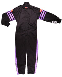 RaceQuip Purple Trim SFI-1 JR. Suit - Kids Medium