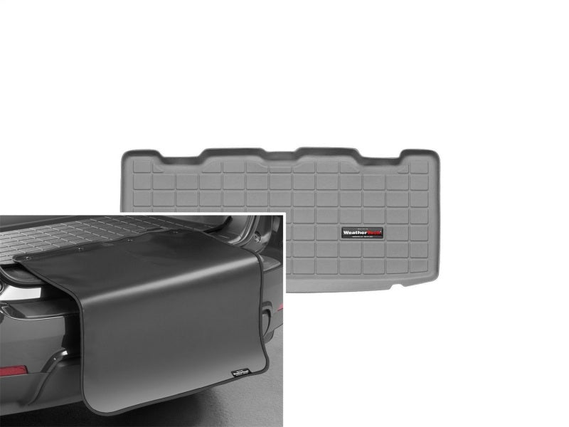 WeatherTech 07-13 Mini Hardtop Cargo Liners w/ Bumper Protector - Grey