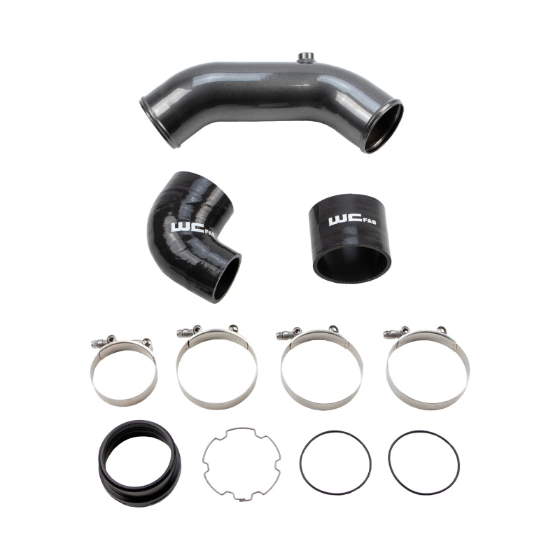Wehrli 2017+ Ford 6.7L Power Stroke 3.5in Cold Side Intercooler Pipe - Illusion Blueberry