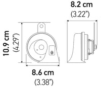 Hella Twin Trumpet Horn Kit 12V - BMW