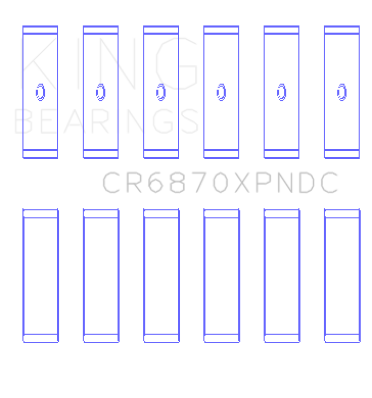 King Engine Bearings Nissan Vr38DETt (Size +.026mm) Connecting Rod Bearing Set