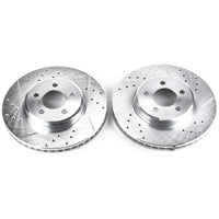 Power Stop 05-19 Chrysler 300 Front Evolution Drilled & Slotted Rotors - Pair