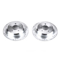 Power Stop 93-98 Jeep Grand Cherokee Rear Evolution Drilled & Slotted Rotors - Pair