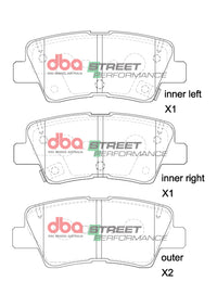 DBA 13-16 Hyundai Elantra GT SP Performance Rear Brake Pads