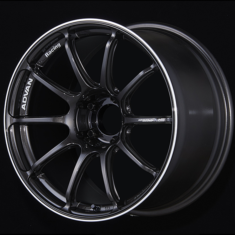 Advan RSIII 18x8.0 / +45 Offset / 5x108 / 63.4mm Bore / Black Gunmetallic and Ring
