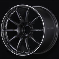 Advan RSIII 18x10.5 / +15 Offset / 5x114.3 / 73mm Bore / Black Gunmetallic and Ring