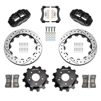 Wilwood 89-02 Nissan Skyline Superlite 4R Rear BBK w/ 13.50in Diameter D/S Rotor - Black