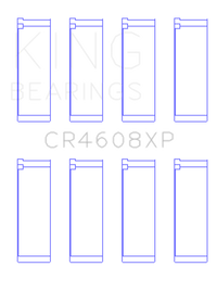 King Engine Bearings Toyota 2ZZ-GE (Size .026) Connecting Rod Bearings (Set of 4)