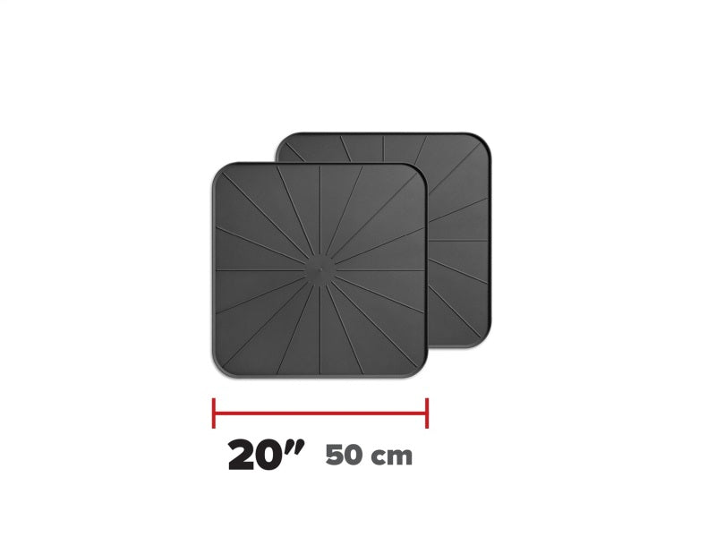 WeatherTech Project Mats 20in. Square - Black (2pc Set)