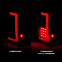 ANZO 07-17 Ford Expedition LED Taillights w/ Light Bar Black Housing Smoke Lens