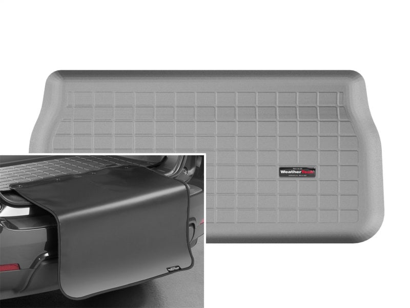WeatherTech 2017+ Chrysler Pacifica Cargo Liners w/ Bumper Protector - Grey (Behind 3rd Row)