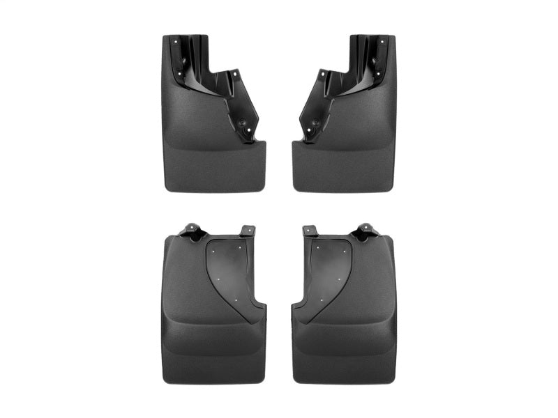 WeatherTech 22-24 Ford Bronco Raptor (No Sport) No Drill Front & Rear MudFlaps - Black