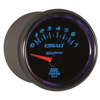 Autometer Cobalt 52mm 0-7 BAR Short Sweep Electric Oil Pressure Gauge