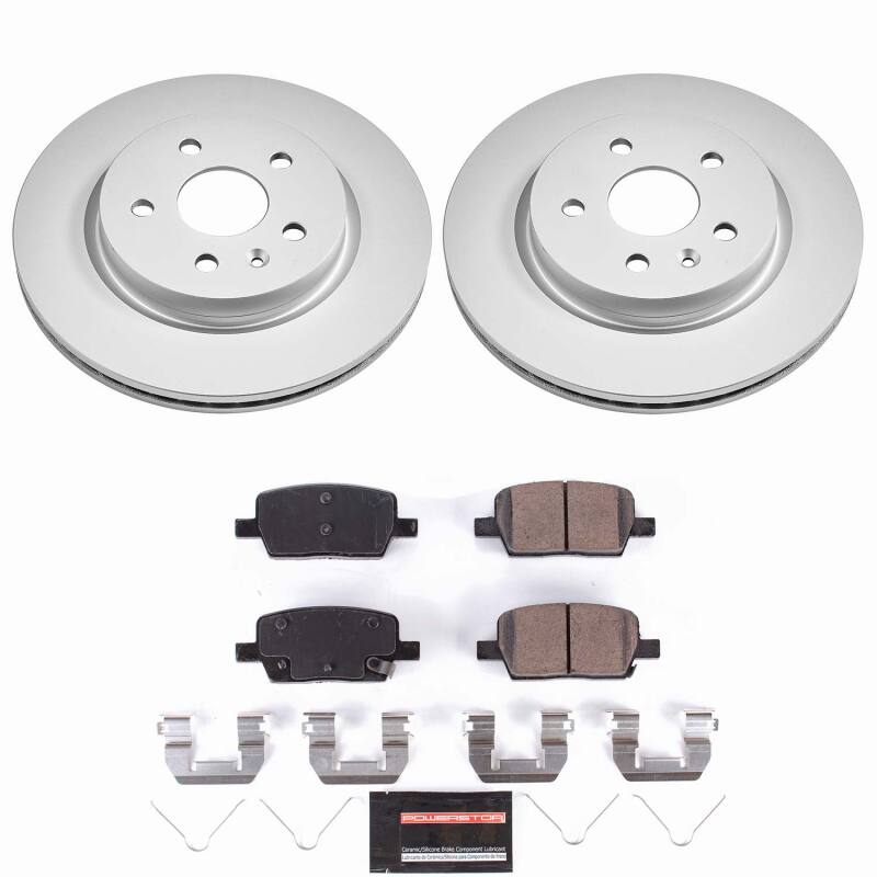 Power Stop 16-19 Cadillac CT6 Rear Z23 Coated Brake Kit