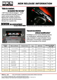 HKS Performance Damper for 2014 - 2020 Subaru WRX (STI)