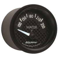 Autometer GT Series 52mm Short Sweep Electronic 100-250 Deg F Water Temperature