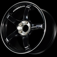 Advan TC-4 SE 17x7.5 / +45 Offset / 5x100 / 57.1mm Bore / Racing Gloss Black and Diamond Cut
