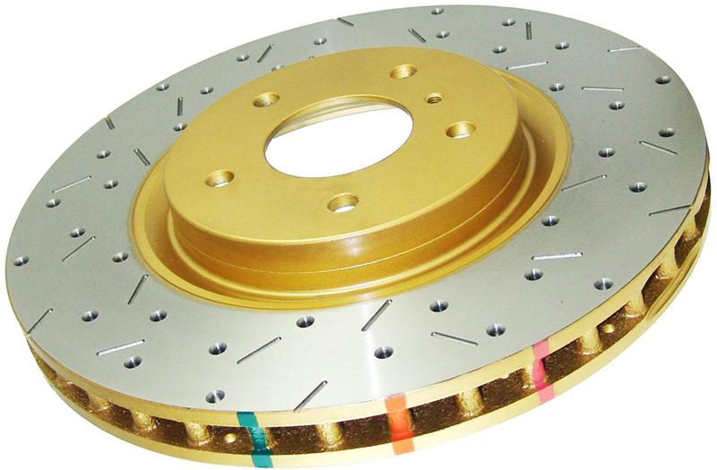 DBA 05-10 Mustang GT V8 Shelby Edition Front Drilled & Slotted 4000 Series Rotor