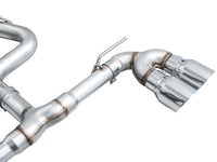 AWE Tuning MK8 Volkswagen Golf R 3in Track Edition Quad Exhaust - Chrome Silver Tips