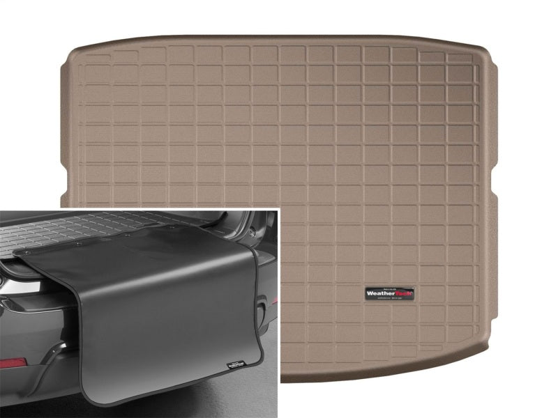 WeatherTech 2017+ Honda CR-V Cargo Liners w/Bump Protector -Tan (Use cargo tray in lowered position)