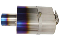GReddy - Universal Titanium Oval Muffler 2.5in ID Muffler Inlet