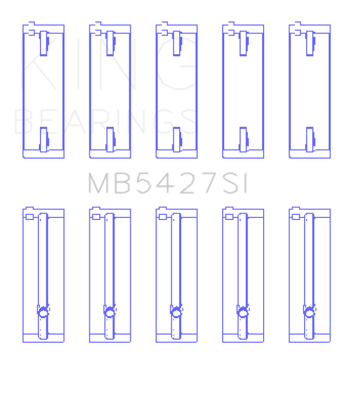 King Engine Bearings Honda L13A4/L15A (Size +0.75mm) Main Bearing Set