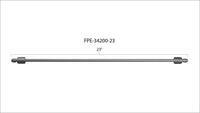 Fleece Performance 23in High Pressure Fuel Line (8mm x 3.5mm Line, M14x1.5 Nuts)
