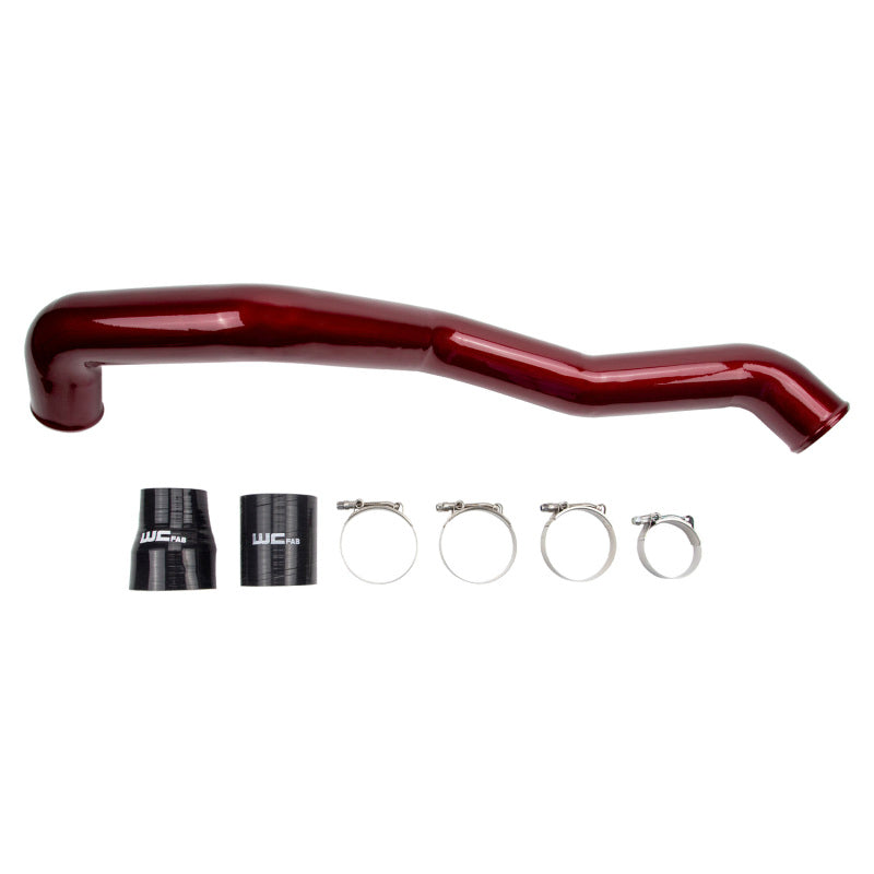 Wehrli 11-16 Chevrolet 6.6L LML Duramax Driver Side 3in Intercooler Pipe - Chevy Orange