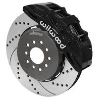 Wilwood Ford Mustang II Ford SX6R Front Brake Kit w/ 15.00in Drilled & Slotted Rotor - Black