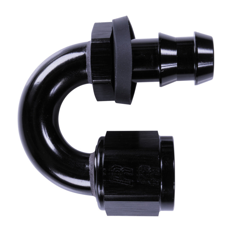 Russell 8AN Twist-Lok 180 Degree Hose End - Black