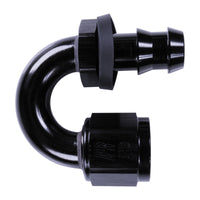 Russell 8AN Twist-Lok 180 Degree Hose End - Black
