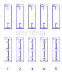 King Engine Bearings Suzuki J24B (Size +0.25mm) Main Bearing Set
