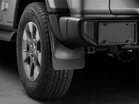 WeatherTech 2018+ Jeep Wrangler JL Rear No Drill MudFlaps - Black